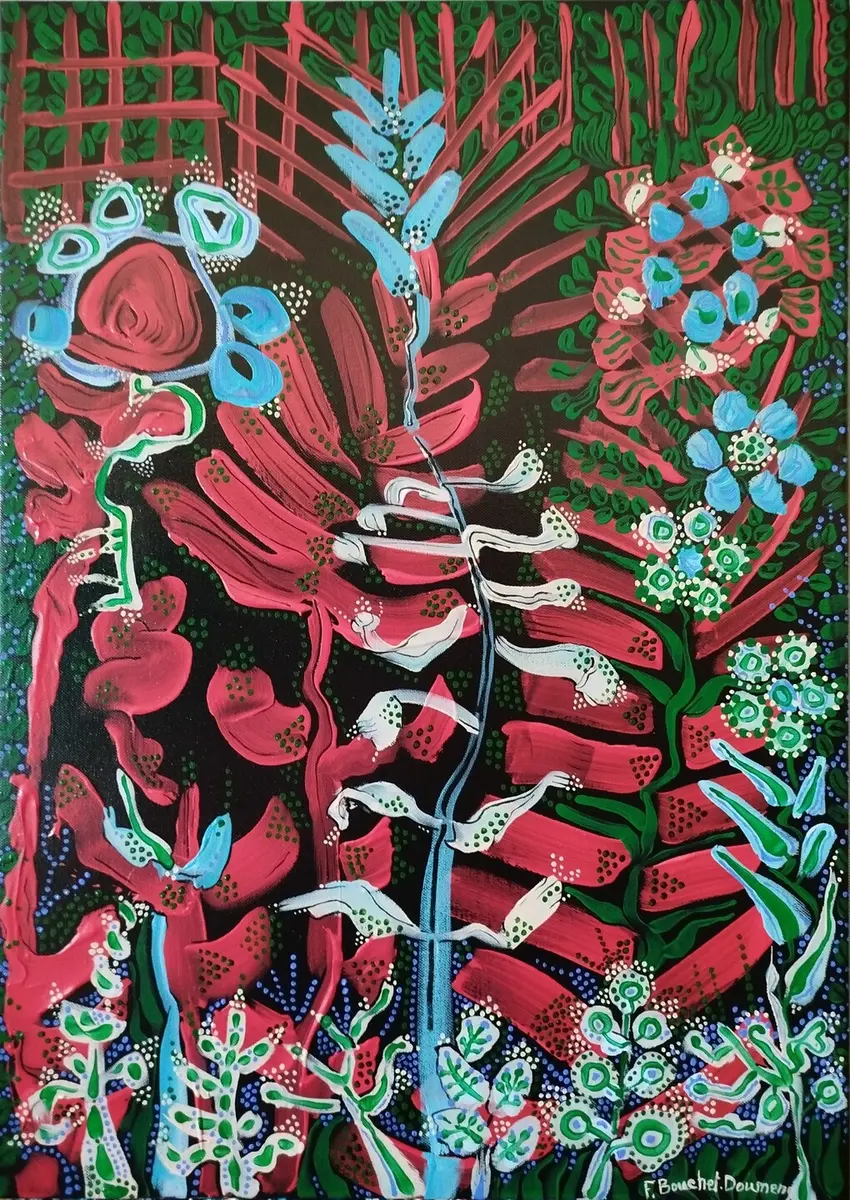 Fleurs de nuit, AT 70x50cm 2025