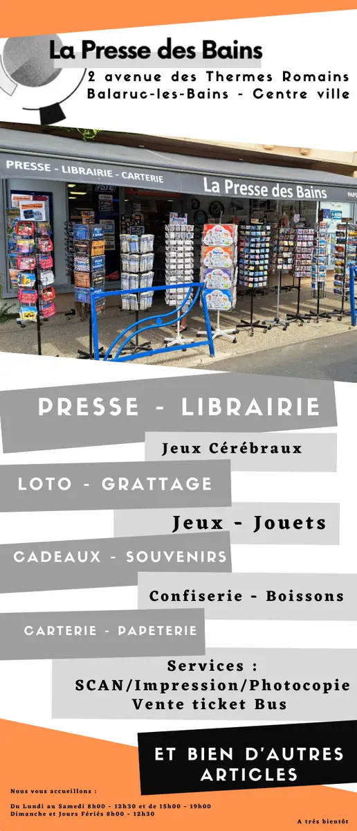 LA PRESSE DES BAINS BALARUC LES BAINS