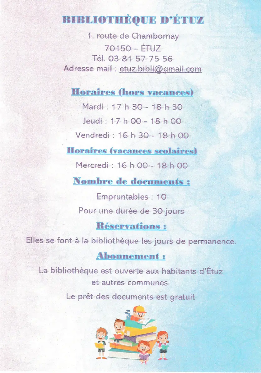 flyer bibliothèque
