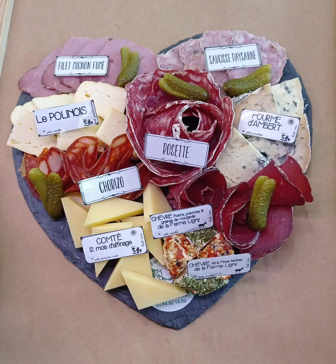 Plateau de fromages & charcuterie