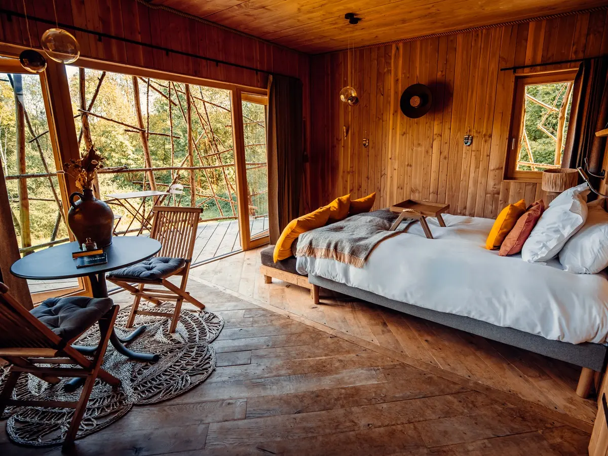 Chambres tout équipées - Cabanes de La Réserve