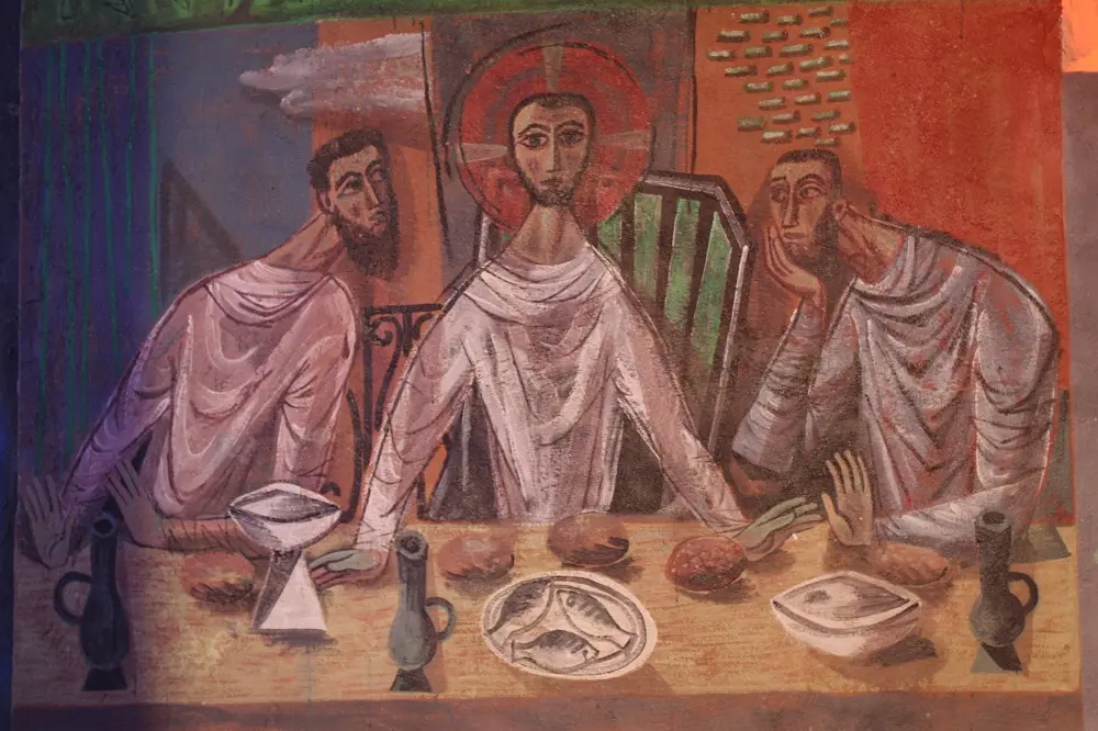 Peintures de l'église fortifiée de Jeantes < Thiérache < Aisne < Picardie