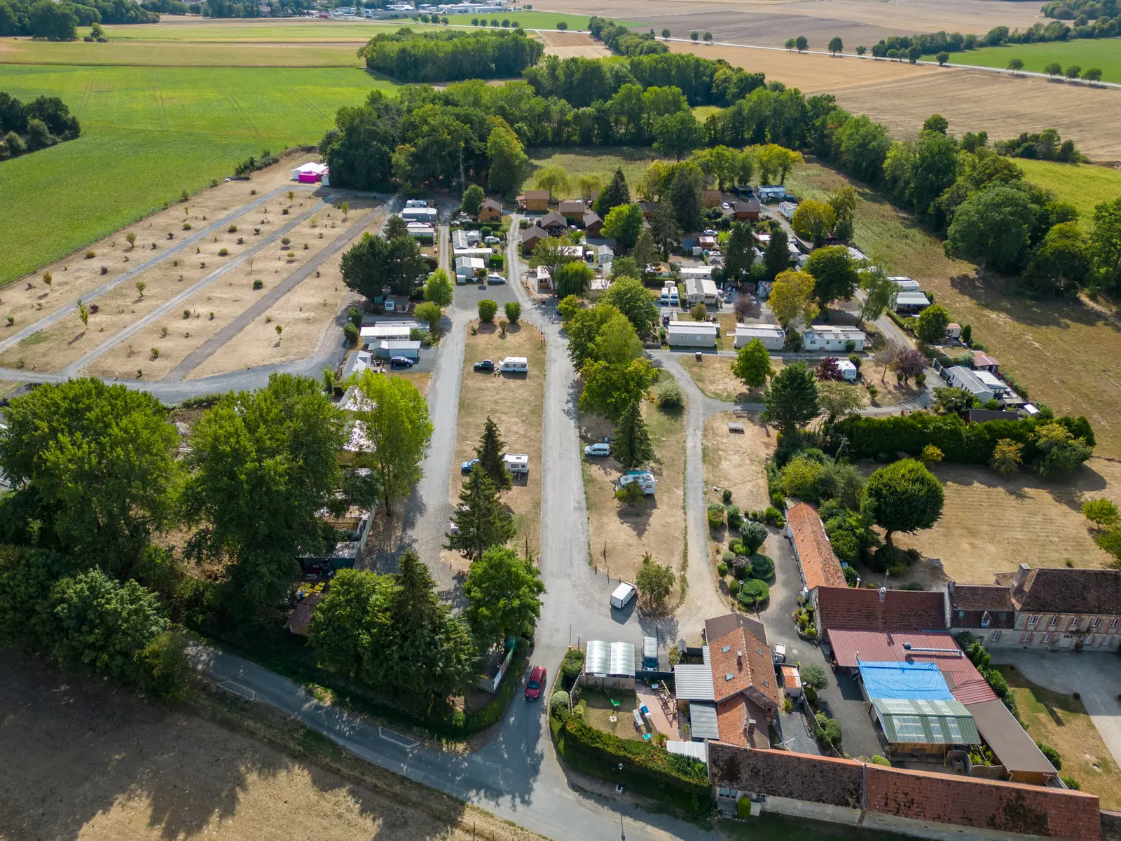 camping vue au dessus