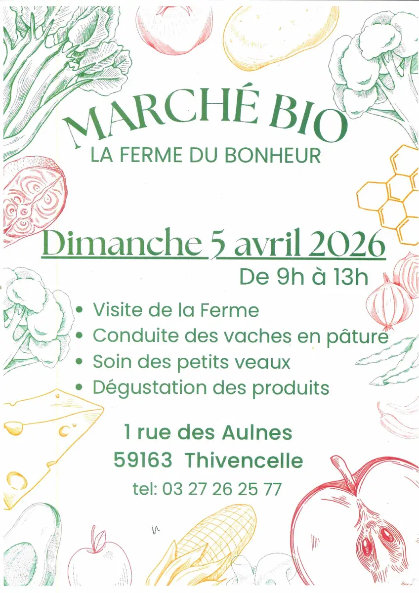 marché-bio-la-ferme-thivencelle-agenda-valenciennes-tourisme