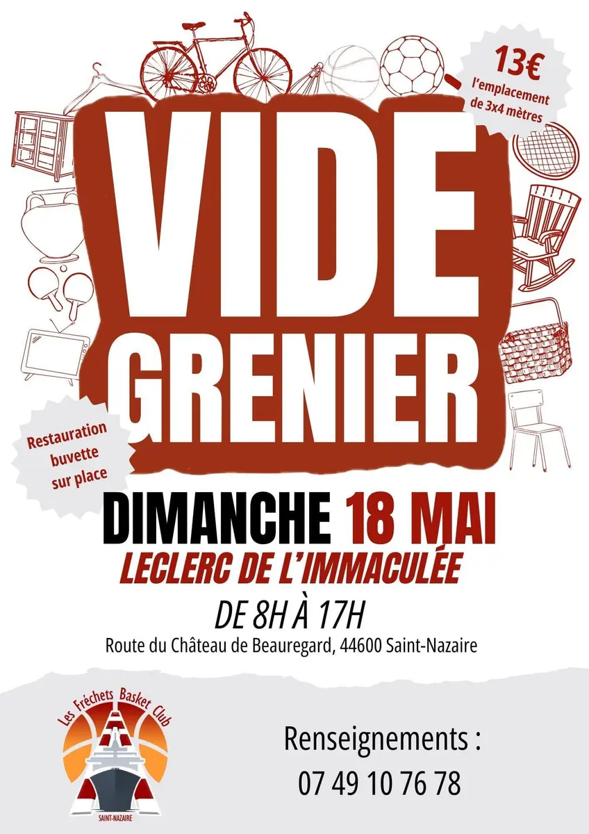 Vide-grenier des Fréchets Basket Club