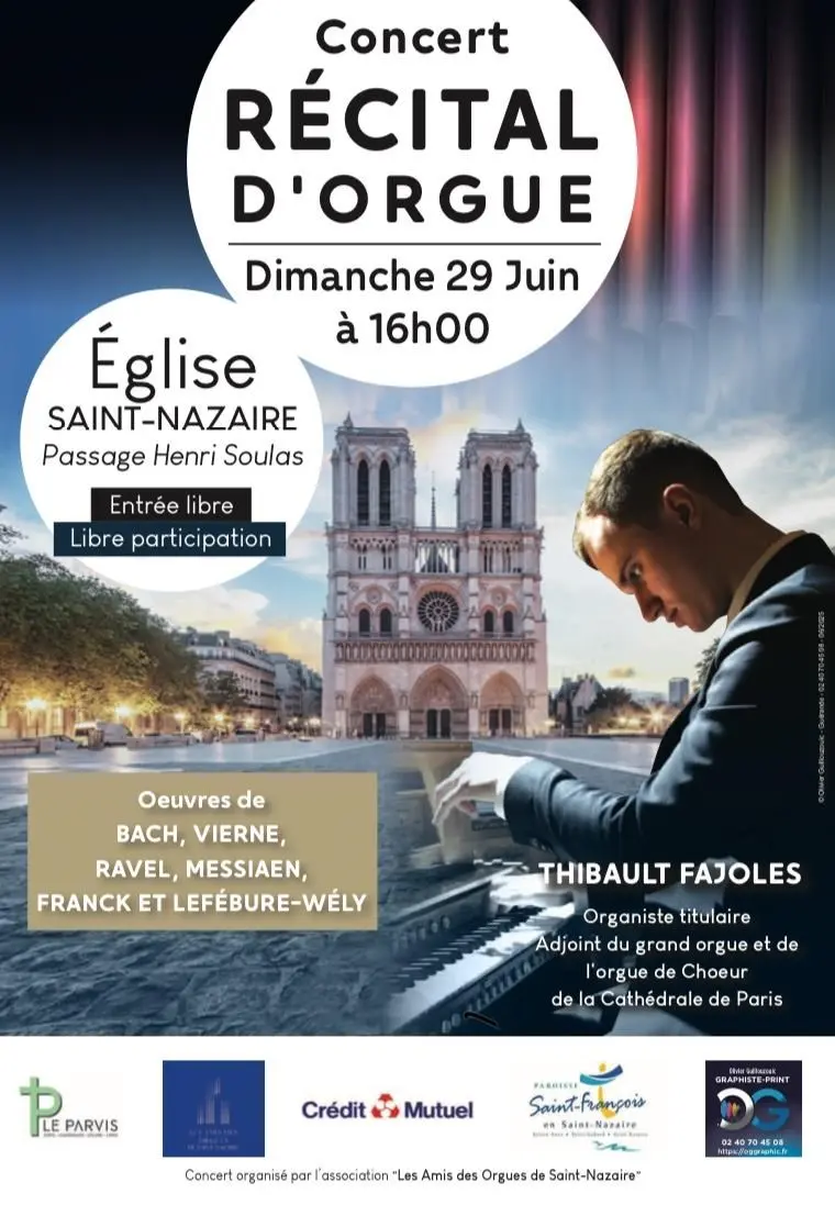 Récital d'orgue par Thibault Fajoles