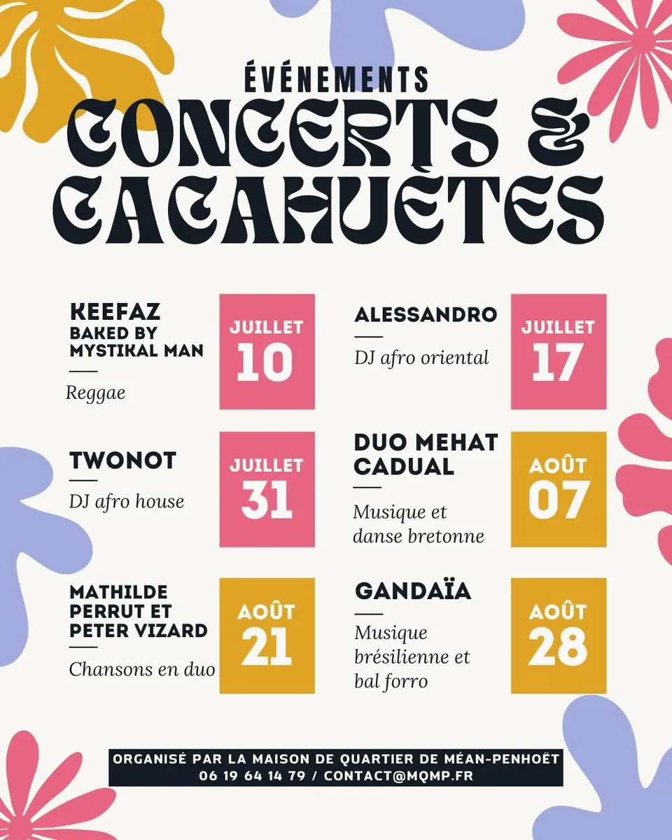 Concerts & Cacahuètes - La prog'