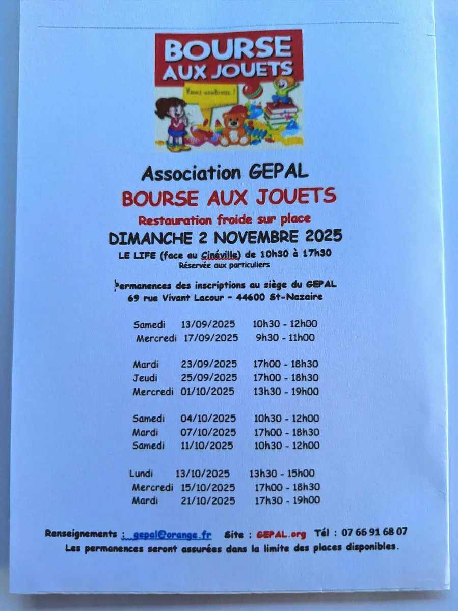 Dates des permanences des inscriptions