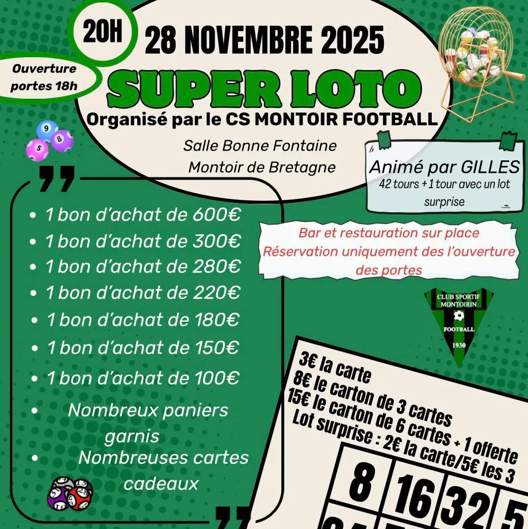 Loto CS Montoir foot 28/11/2025