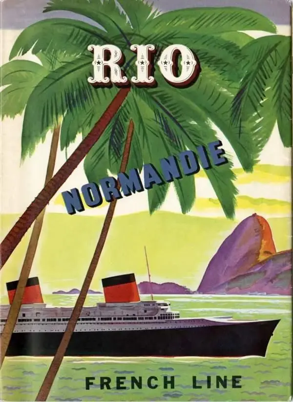 Brochure de la croisière Whitcomb pour Rio - Normandie