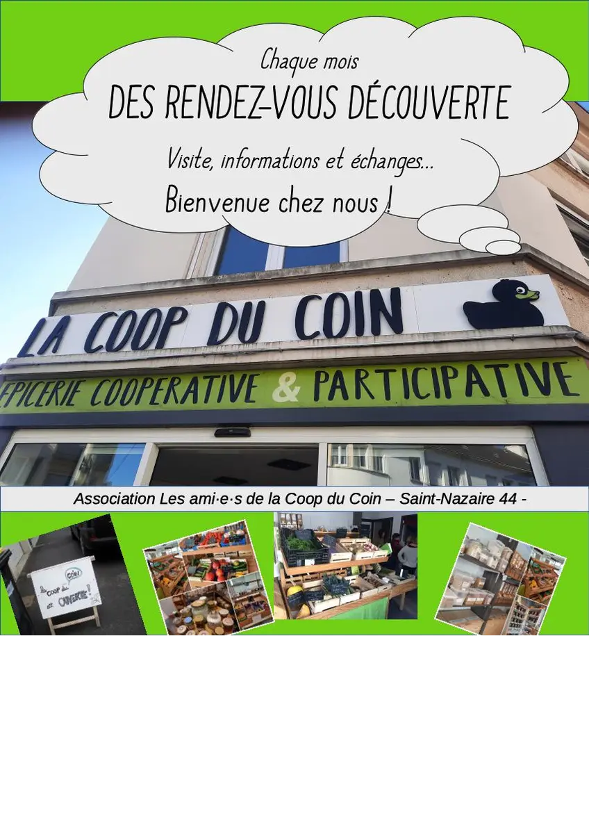 Affichette découverte coop