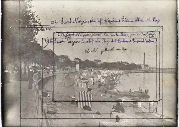Tirage photographique représentant la plage de Saint-Nazaire
