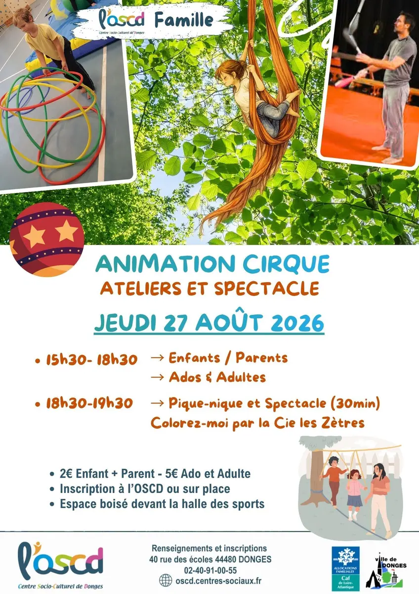 Ateliers cirque suivi d'un spectacle