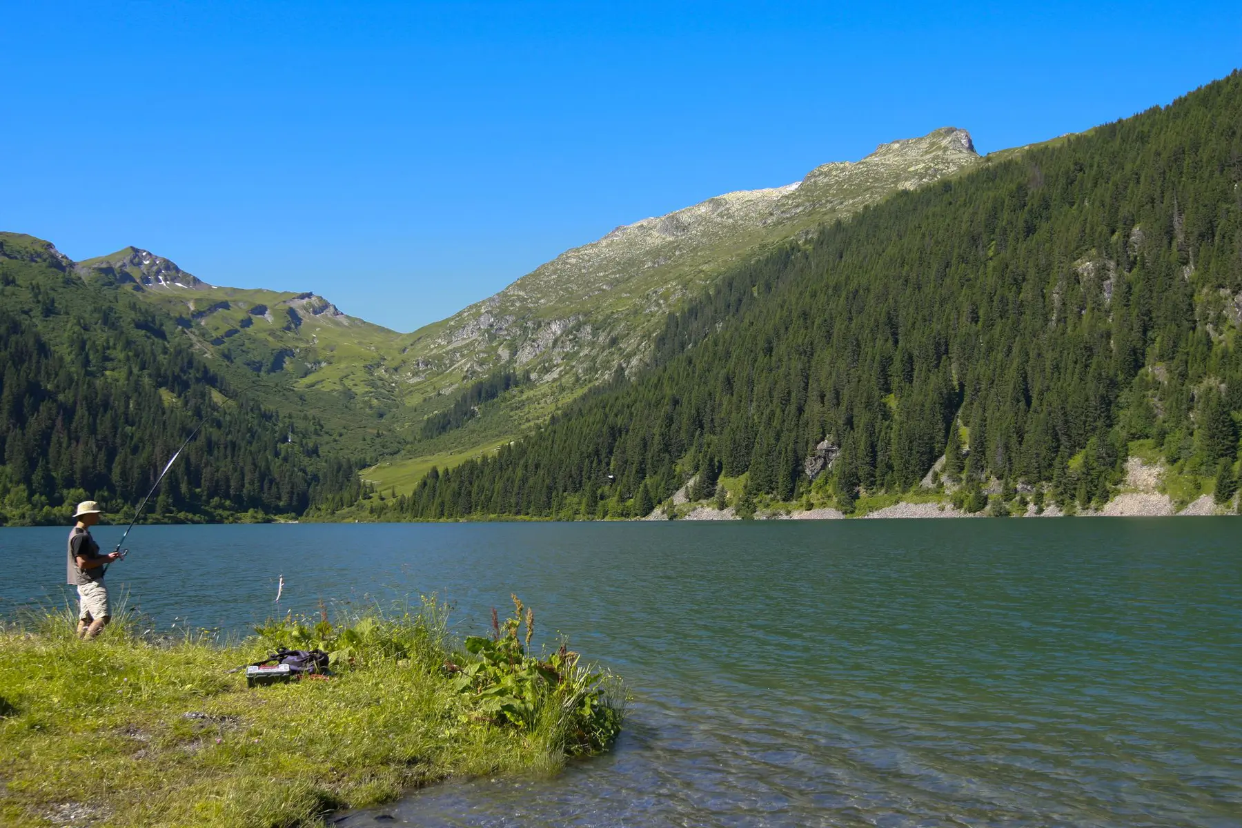 Pêche sur la commune d'Hauteluce