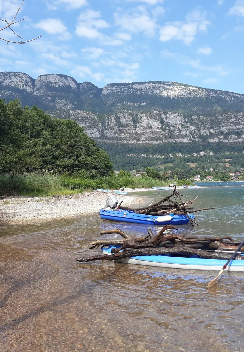 Chantier kayak à la Réserve Naturelle du bout du lac_Doussard