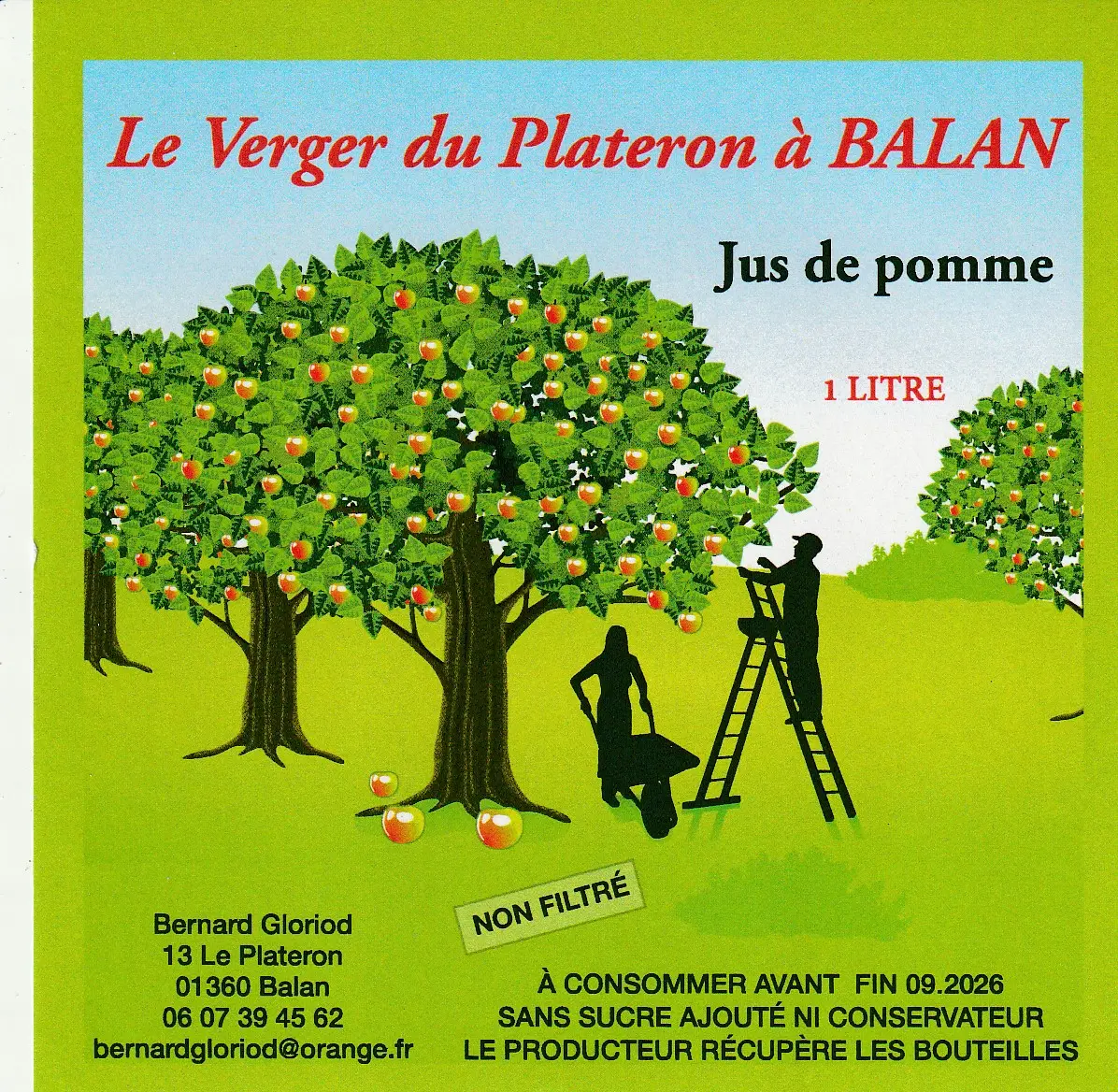 Etiquette Jus de Pommes