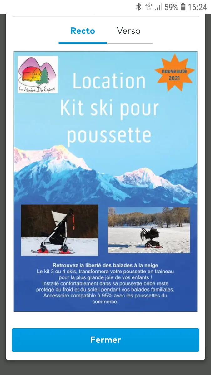 kit skis pour poussette
