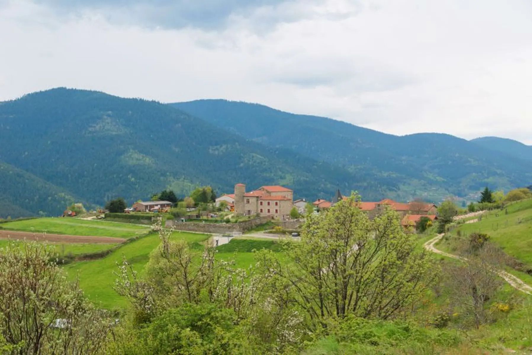 Vue sur le village Monestier