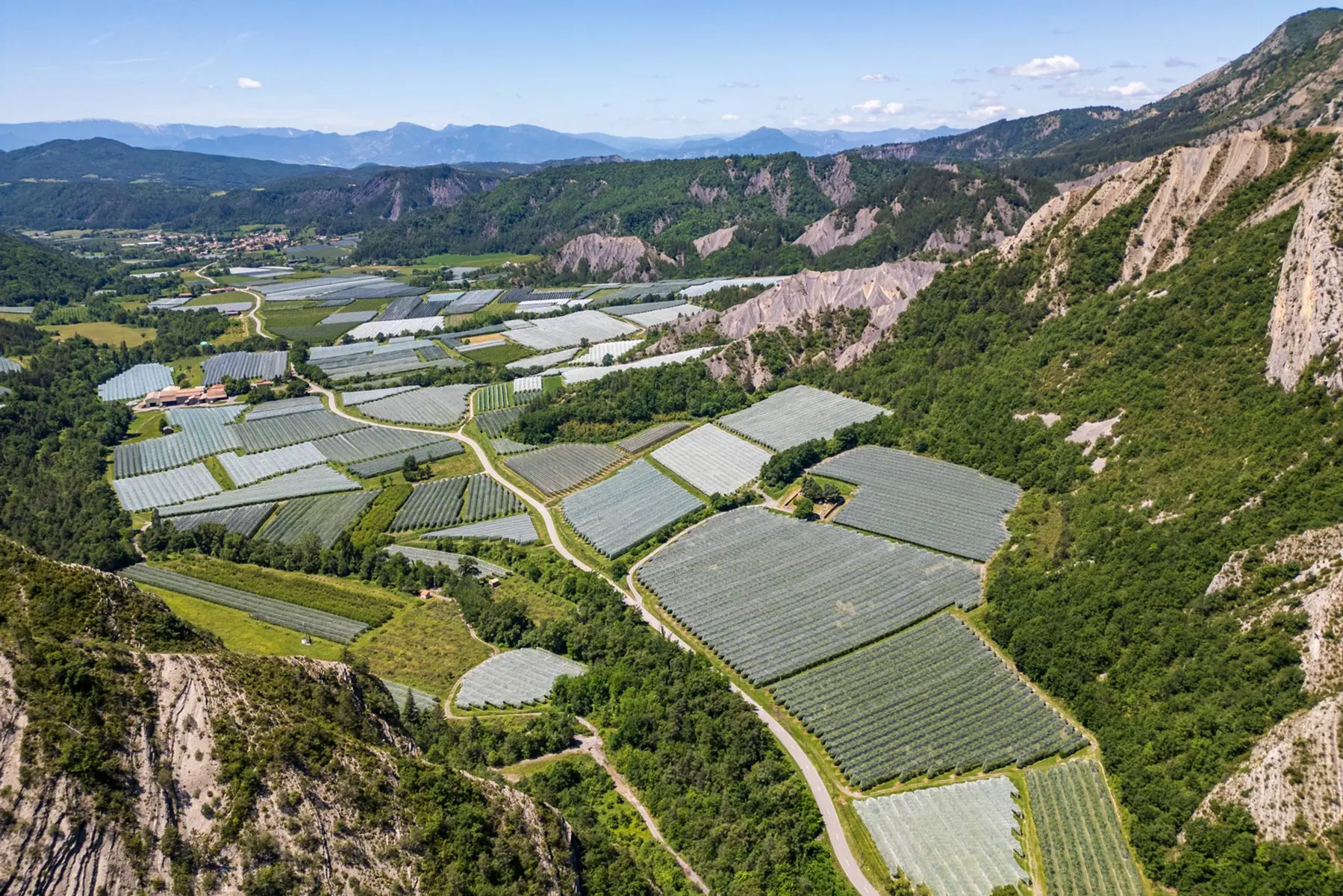 Le Grand Vallon depuis le ciel