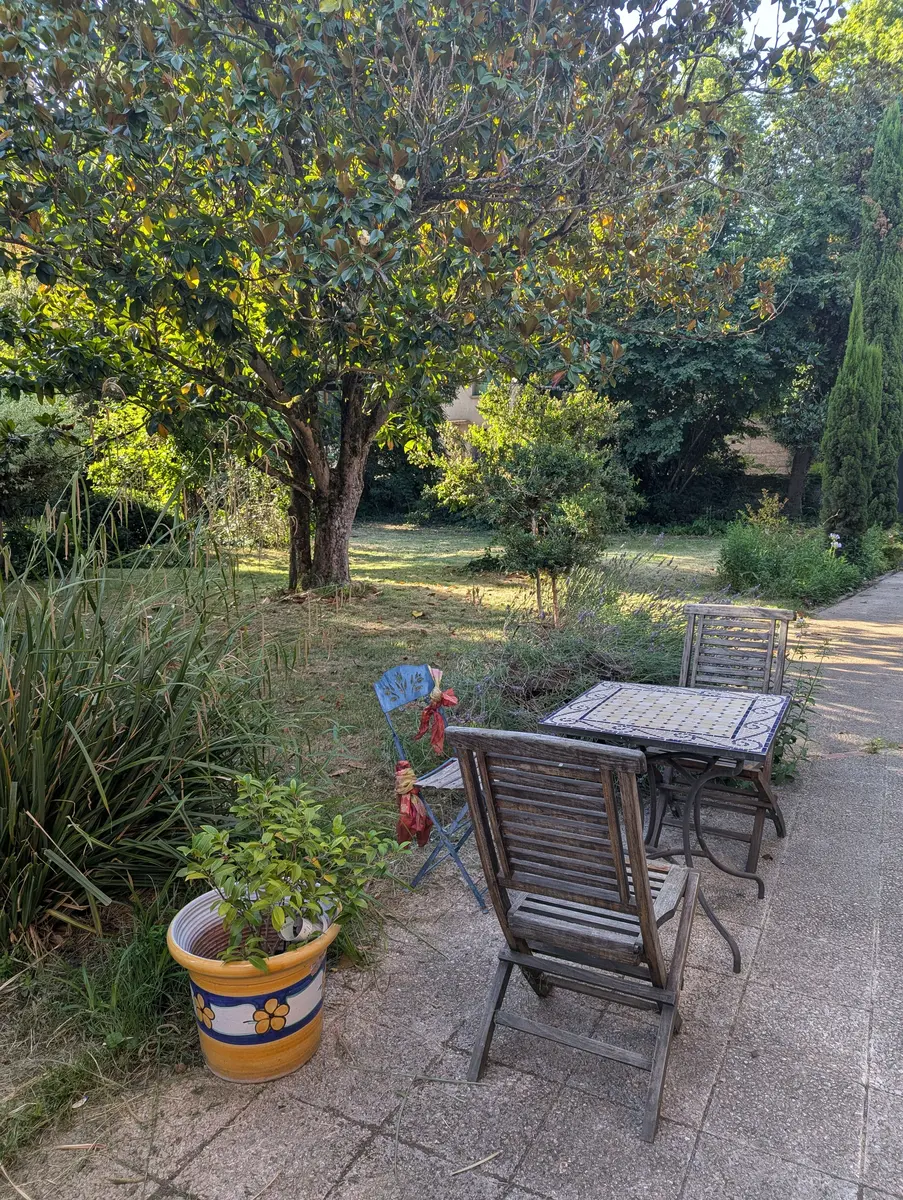 Jardin clôturé