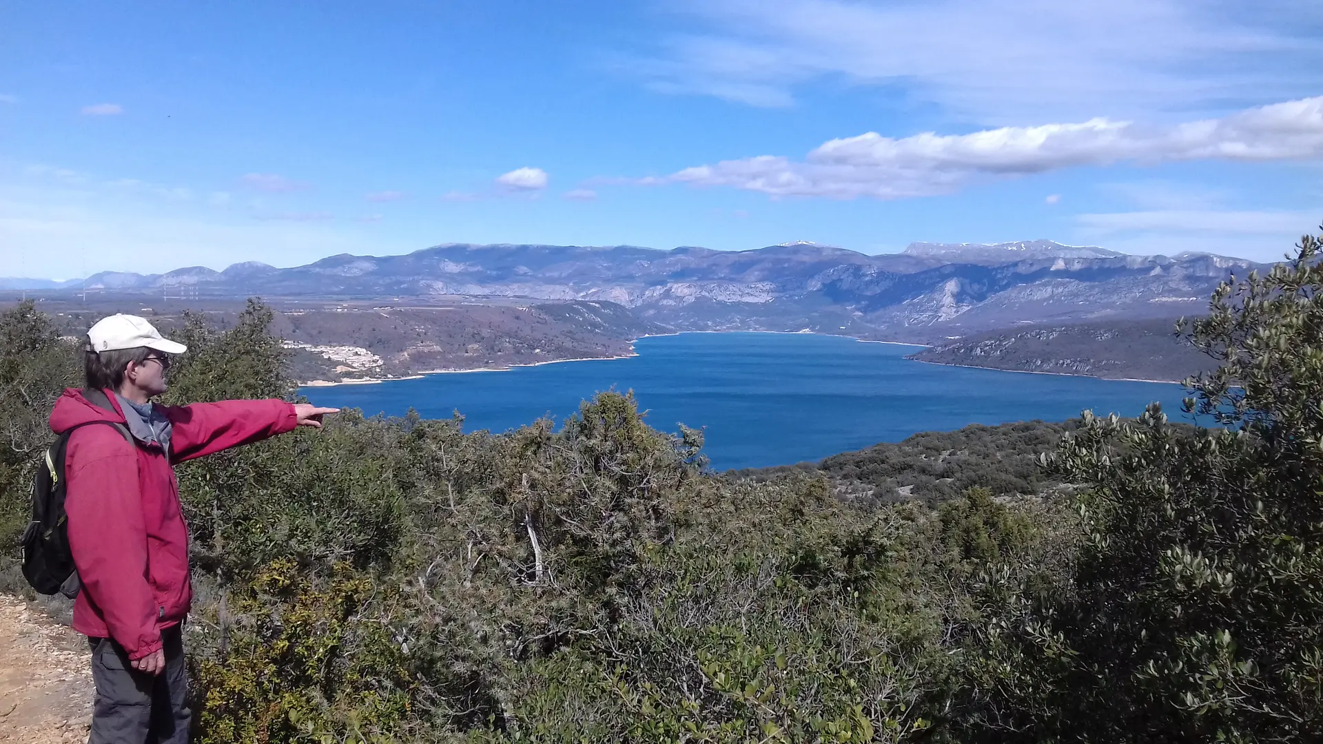 Un panorama immense sur le lac de Sainte Croix