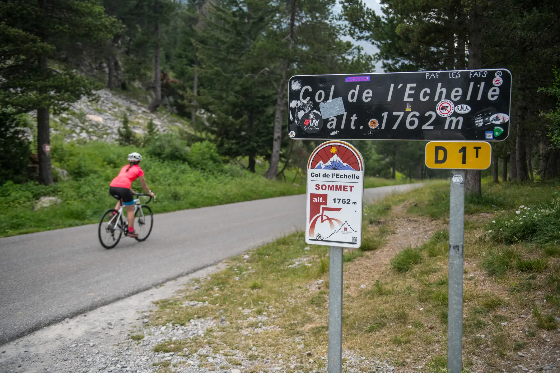 Le Col de l'Échelle à vélo