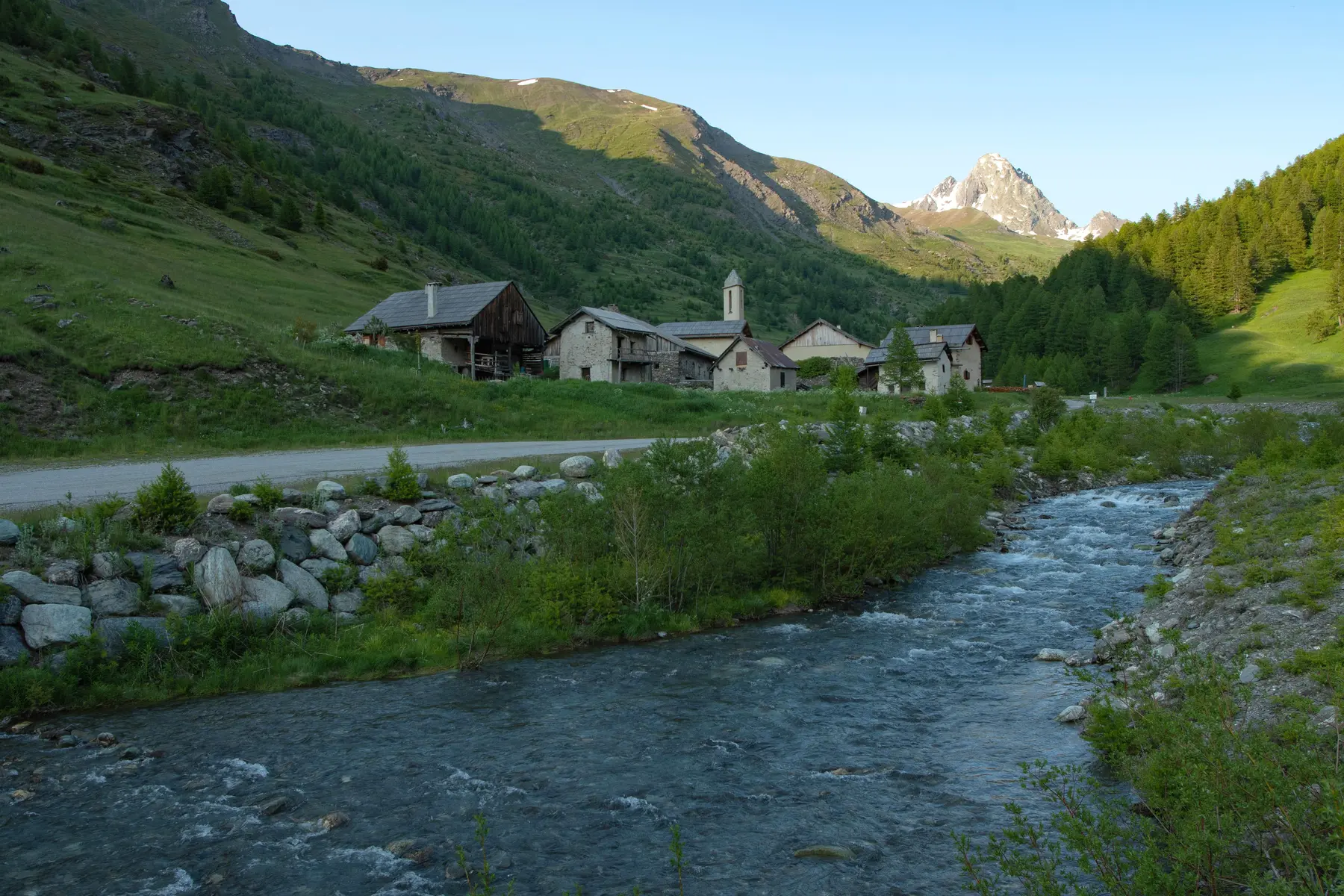 Liaison VTT Abriès - Valpréveyre - haut télésiège Gilly