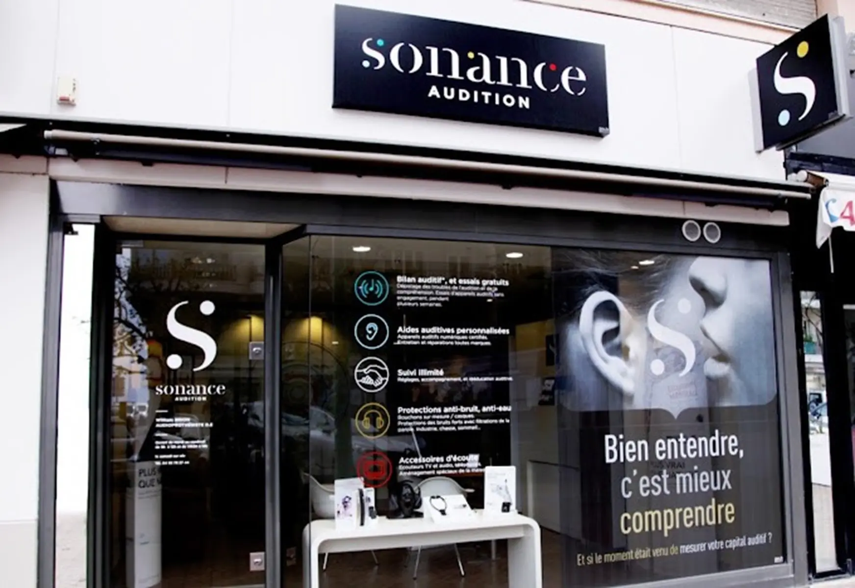 Devanture du magasin