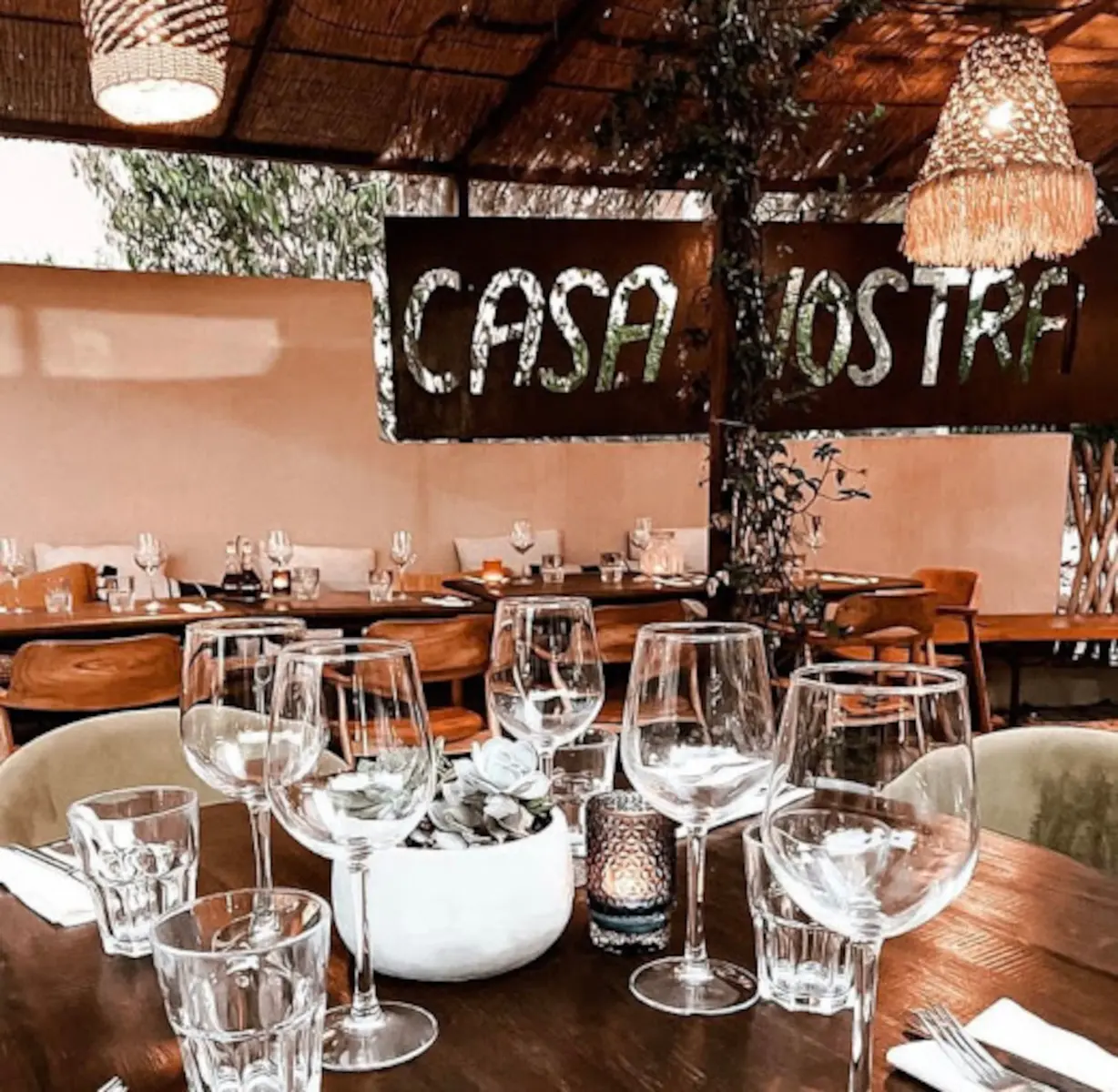 Salle intérieure restaurant Casa Nostra