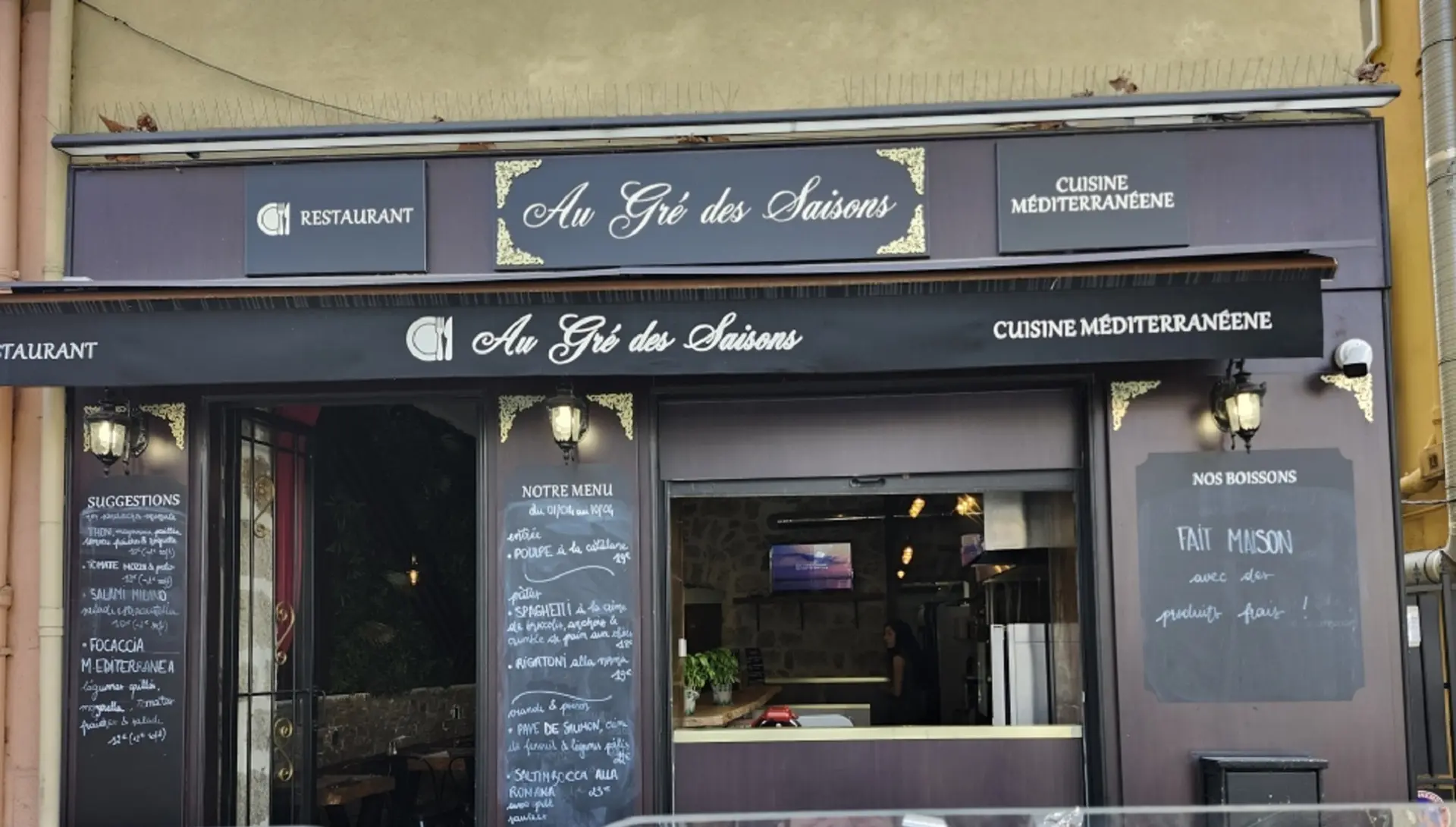 Façade du restaurant