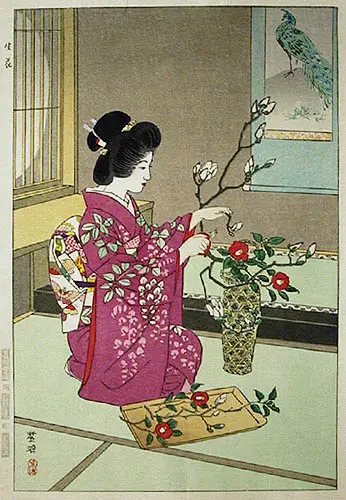 Art floral japonais