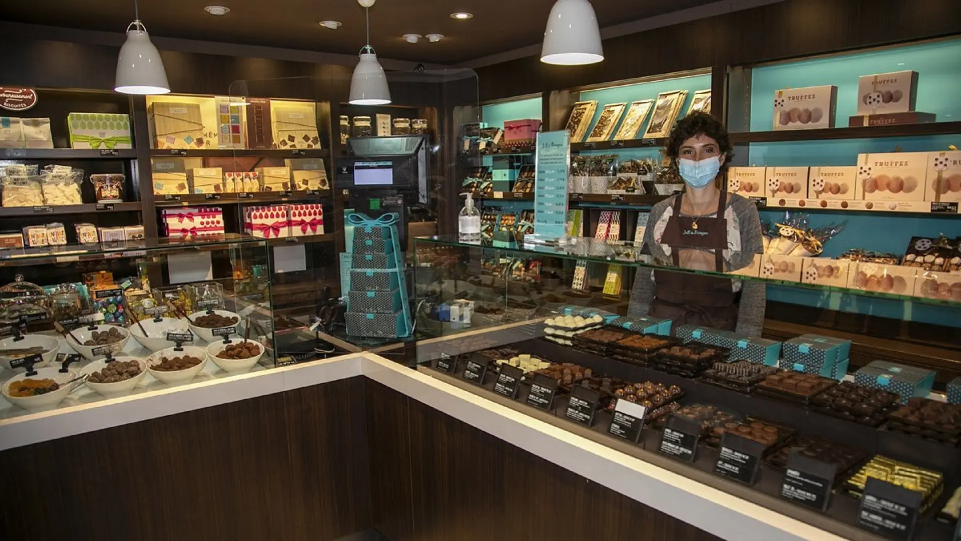 Intérieur de la boutique Jeff de Bruges