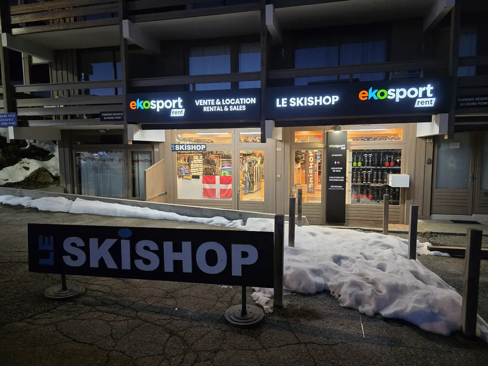 Devanture magasin du skishop