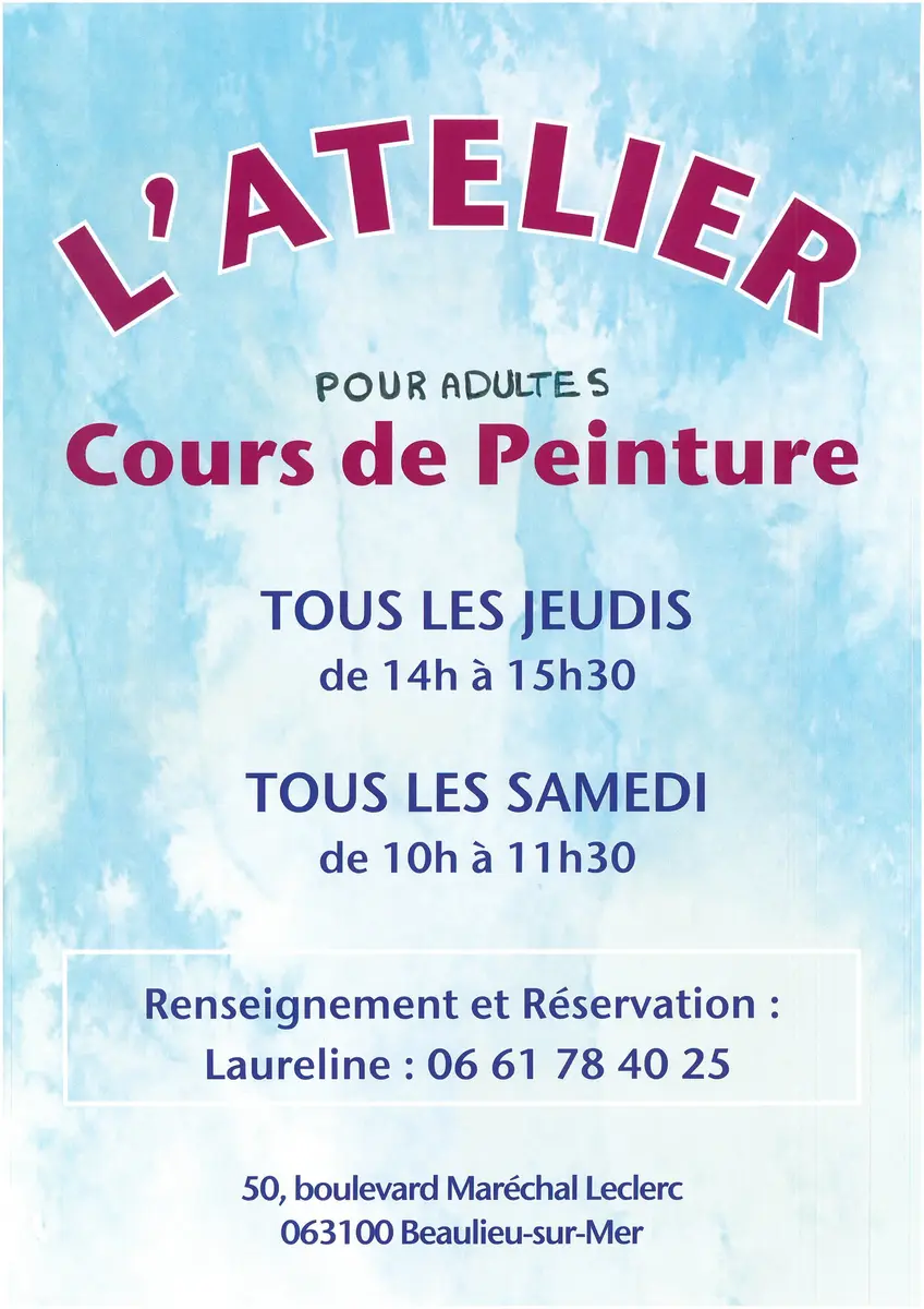 Atelier peinture Beaulieu