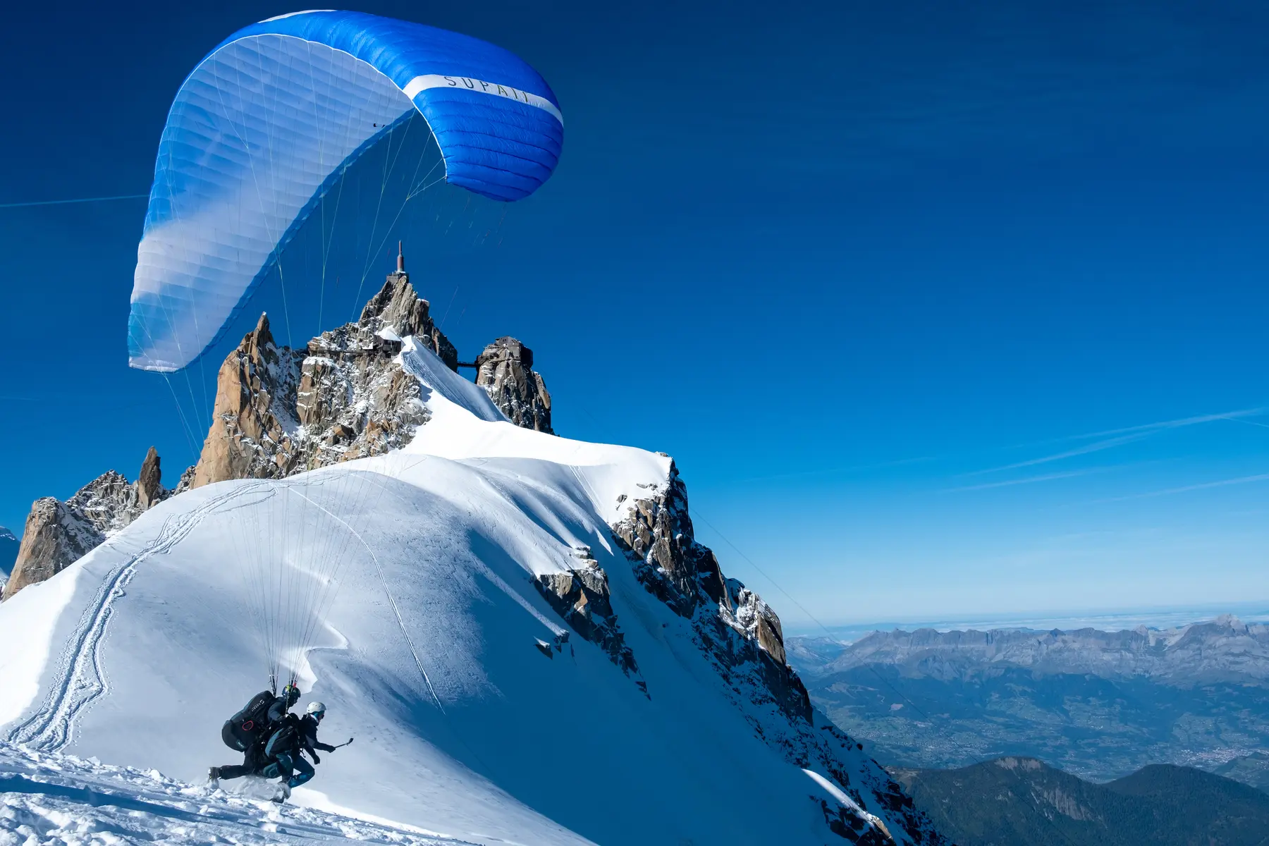 parapente aiguille du midi