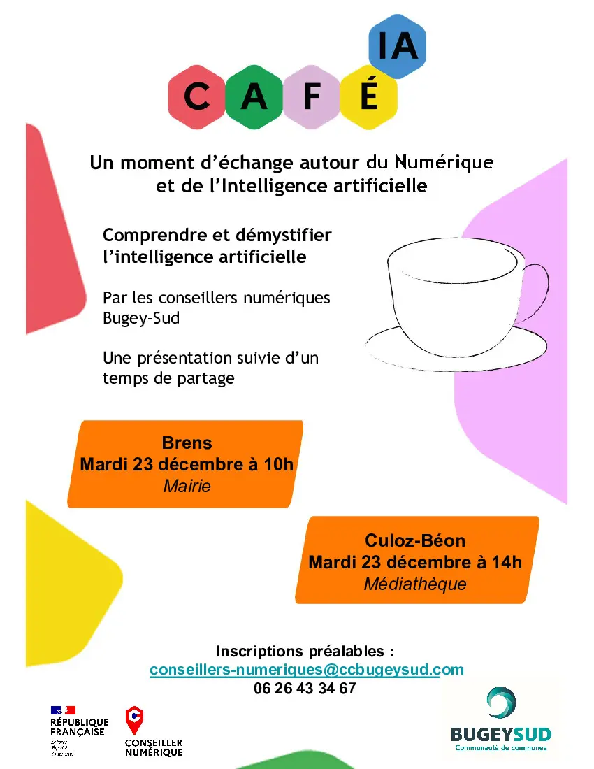 Atelier numérique : l'intelligence artificielle_Brens