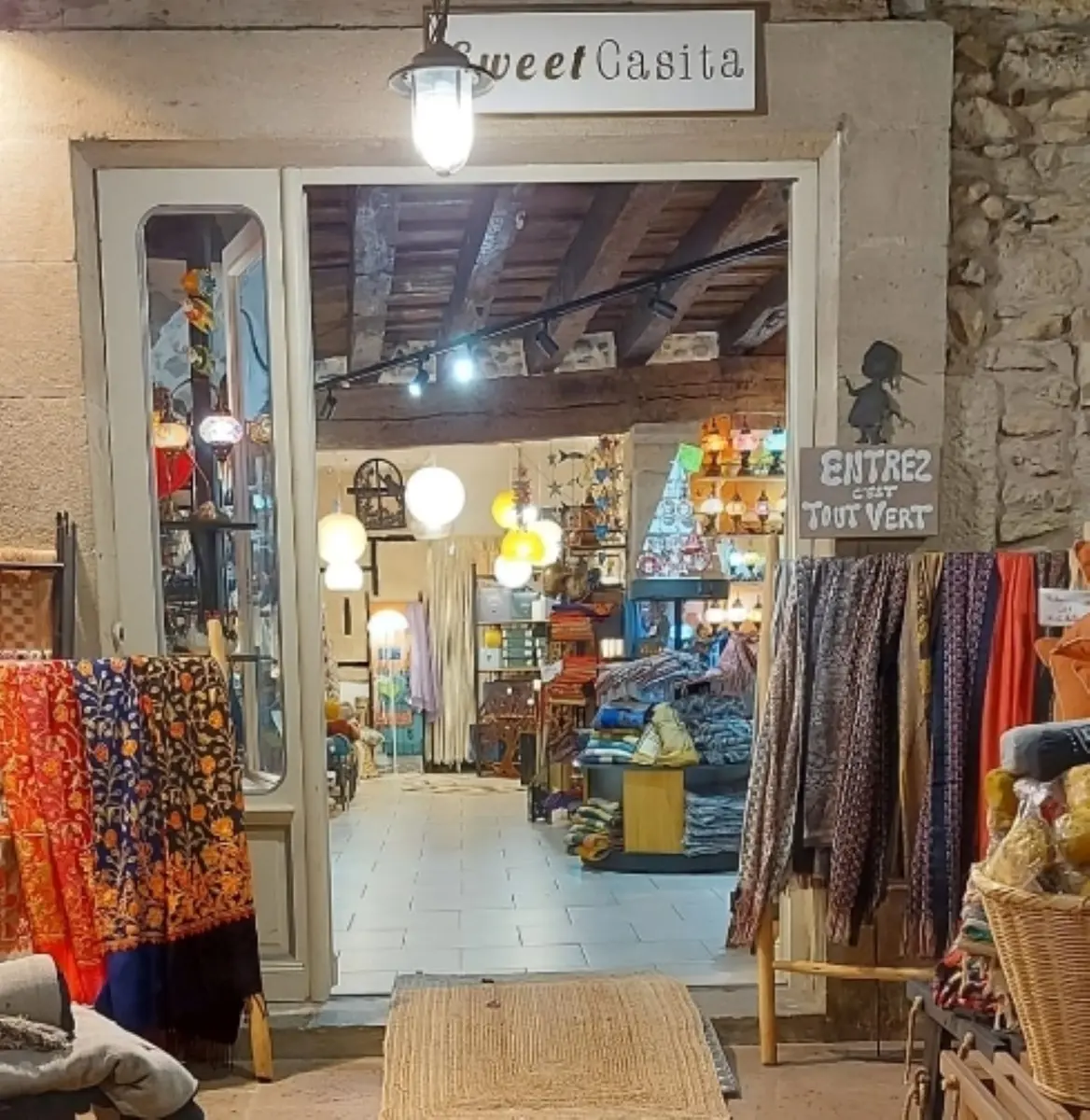 entrée de la boutique