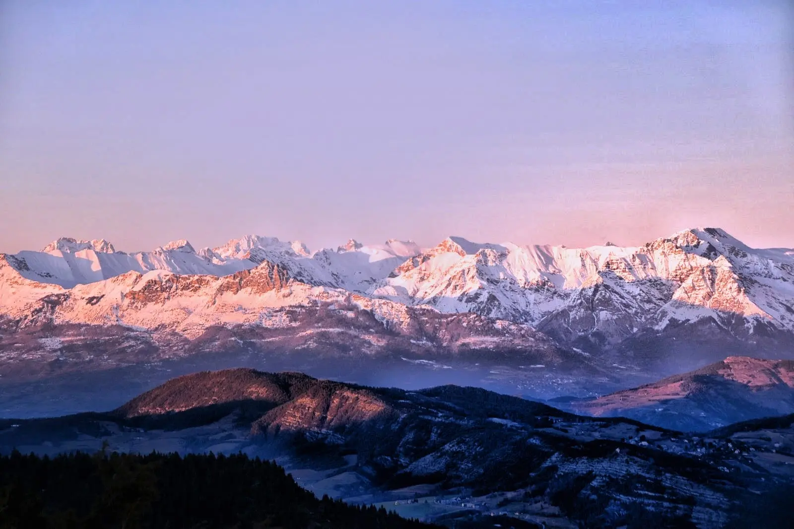 raquette au soleil couchant