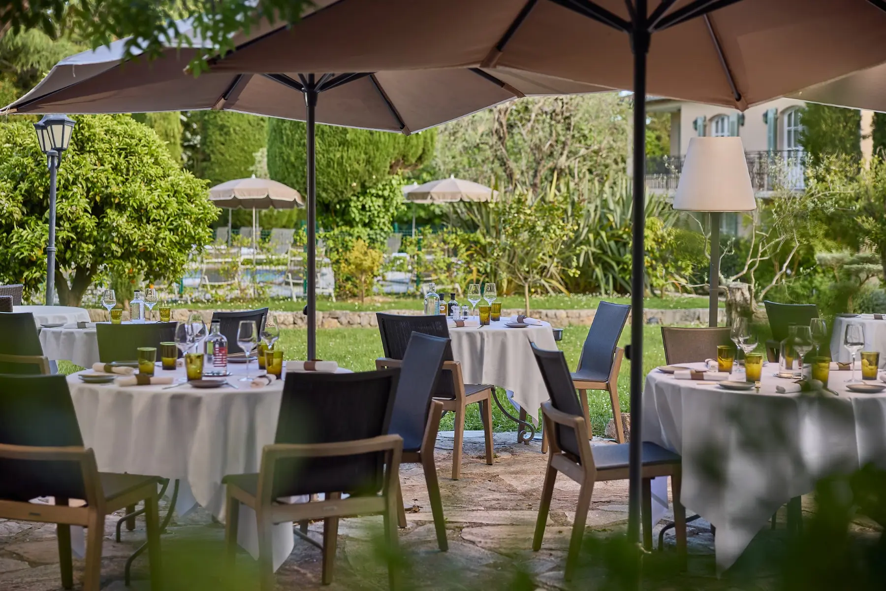 Terrasse du restaurant La Table de la Bastide