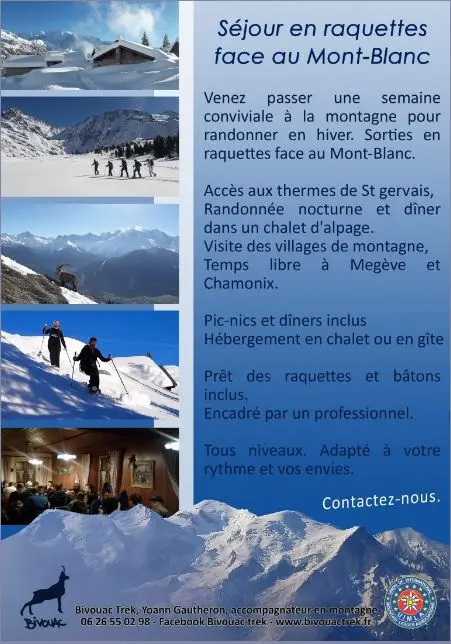 Raquettes au Pays du Mont-Blanc