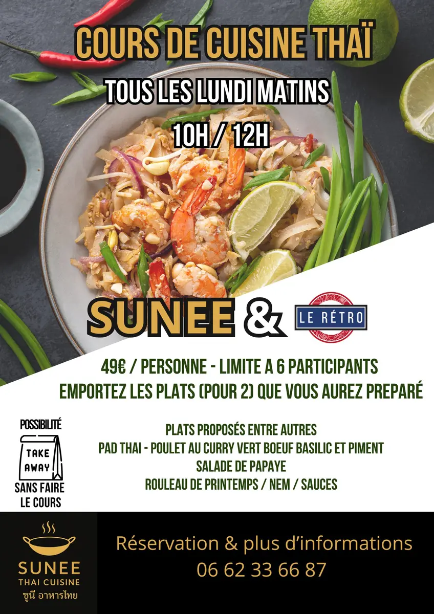 Cours de cuisine Thaï au Rétro