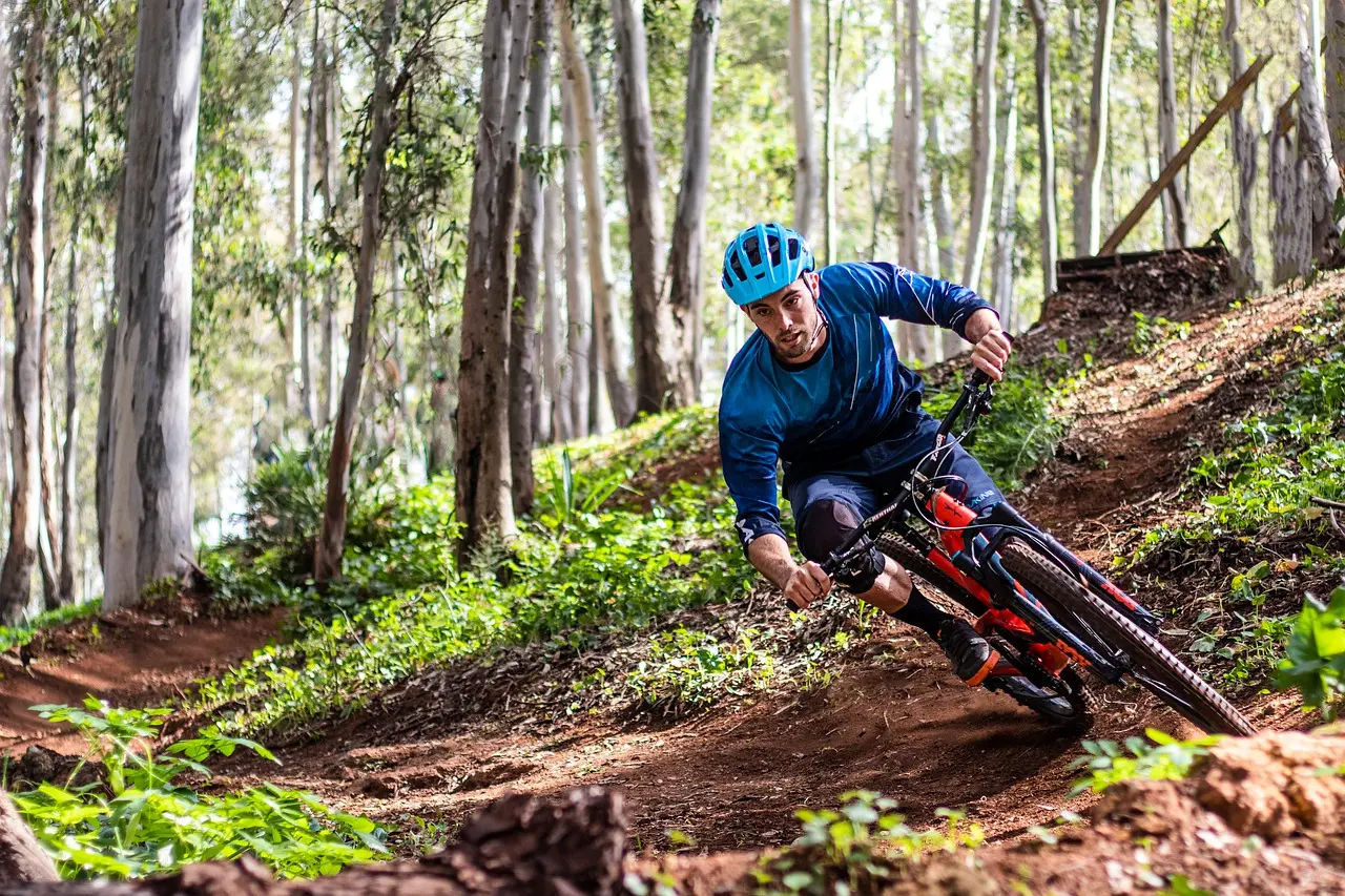 Mountain biker