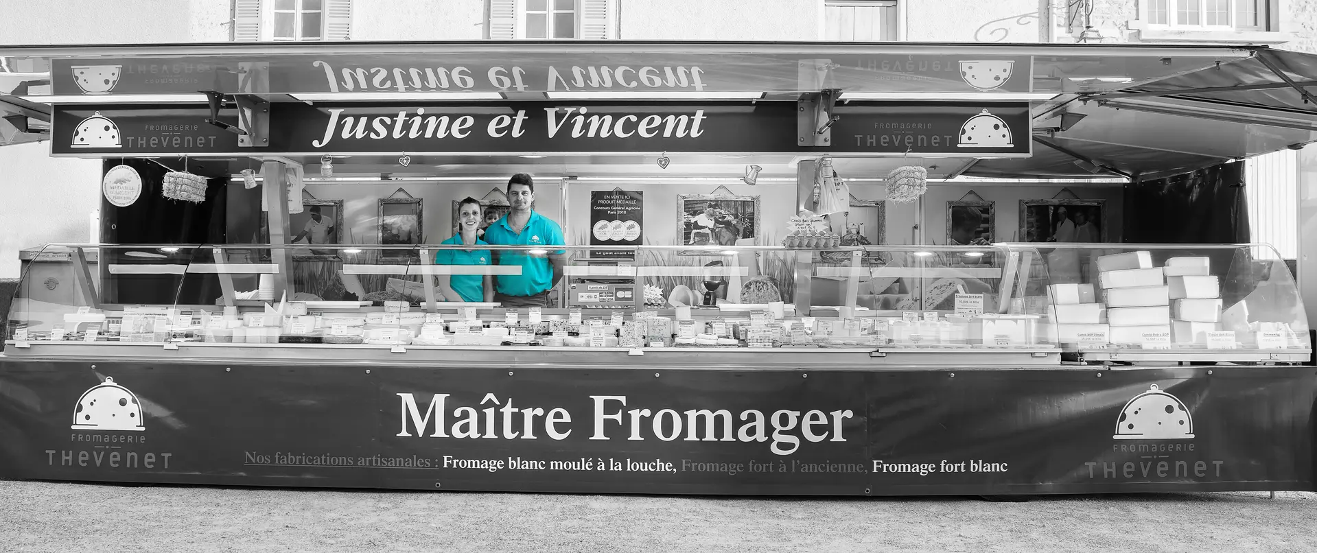 Le camion réfrigéré pour les marchés