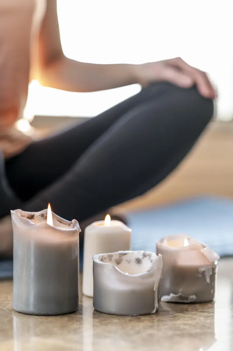 Candle light yoga