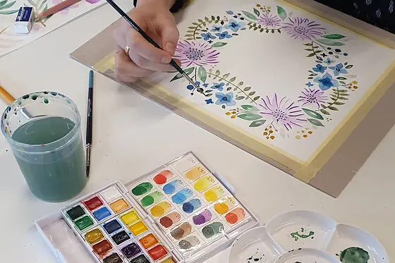 Atelier encre aquarelle