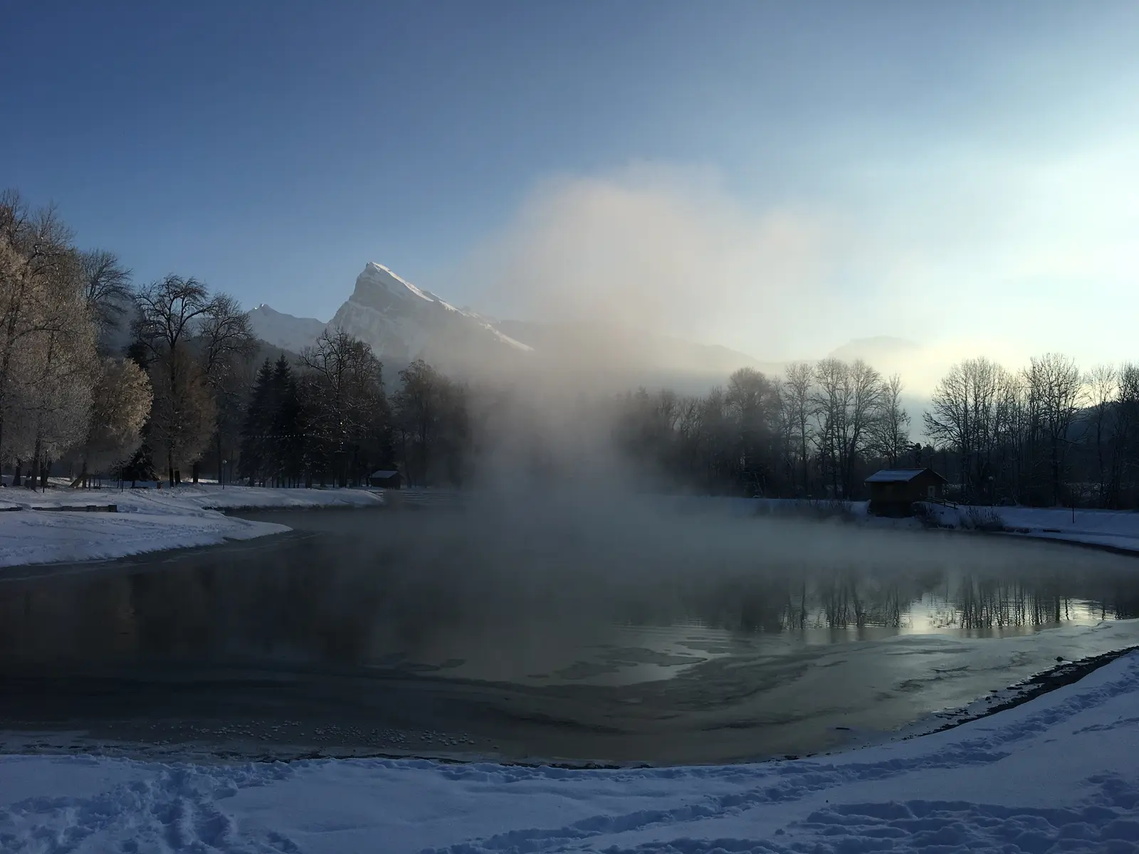 Lac Bleu en hiver