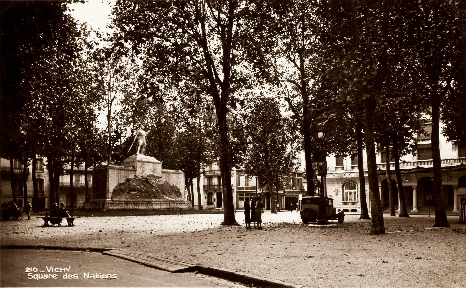 Carte postale, vers 1935