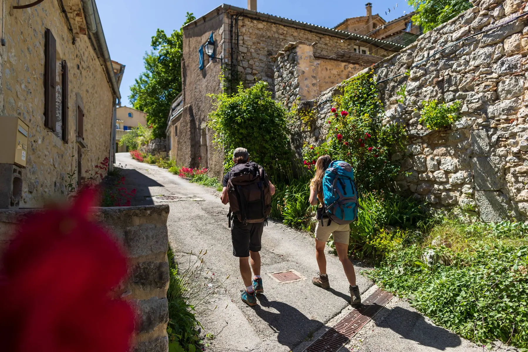 Ruelles du village d'Eourres