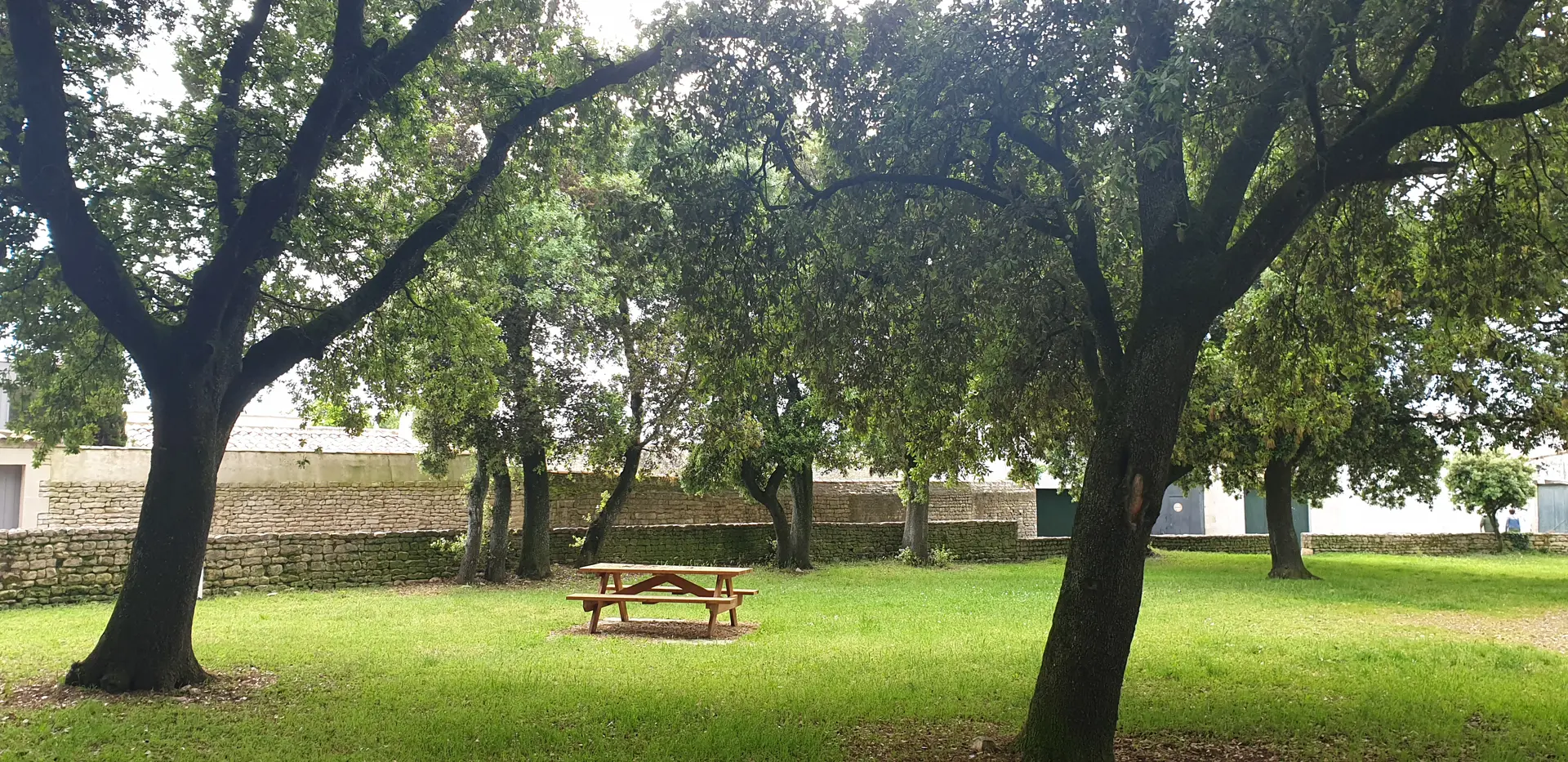 Picknicktisch im Clos Biret