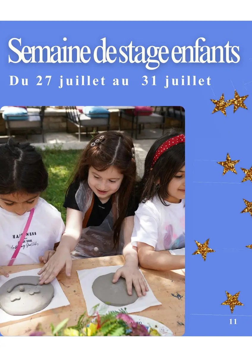 Stages enfants - Centre des Métiers d'Arts Mano x Alto_Ollioules